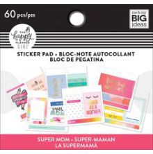 Me &amp; My Big Ideas Happy Planner Tiny Sticker Pad - Super Mom CLASSIC UTGENDE