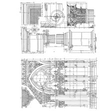 Tim Holtz Cling Stamps 7X8.5 - Architecture CMS369