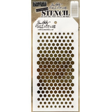 Tim Holtz Layered Stencil 4.125X8.5 - Gradient Hex THS117