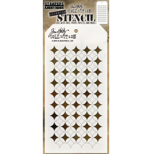 Tim Holtz Layered Stencil 4.125X8.5 - Shifter Burst THS120