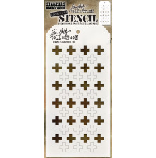 Tim Holtz Layered Stencil 4.125X8.5 - Shifter Plus THS122