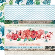 Kaisercraft Paradise Found Double-Sided Cardstock 12X12 - White Sands