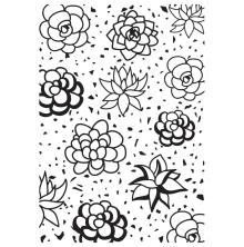 Kaisercraft Embossing Folder 4X6 - Succulents