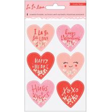 Crate Paper Shaker Stickers 6/Pkg - La La Love UTGENDE