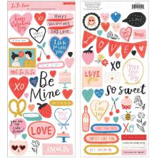 Crate Paper Cardstock Stickers 75/Pkg - La La Love UTGENDE