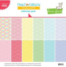 Lawn Fawn Collection Pack 12X12 - Really Rainbow Scallops