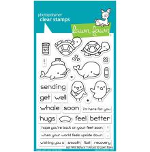 Lawn Fawn Clear Stamps 4X6 - Get Well Before n Afters LF1886