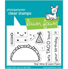 Lawn Fawn Clear Stamps 2X3 - Year Nine LF1901