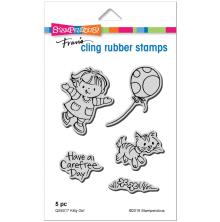 Stampendous Cling Stamp - Kitty Girl UTGENDE