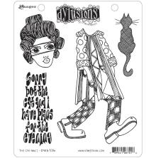 Dylusions Cling Stamps 8.5X7 - The Cat &amp; I