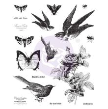 Prima Finnabair Cling Stamps 6X7.5 - Wild &amp; Free