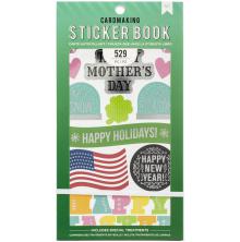 American Crafts 30 Page Stickers Book 4.75X8 - All The Holidays UTGENDE