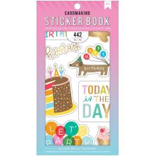 American Crafts 30 Page Stickers Book 4.75X8 - Happy Hooray UTGENDE