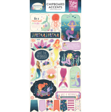 Echo Park Mermaid Dreams Chipboard 6x13 - Accents UTGENDE