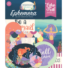 Echo Park Mermaid Dreams Cardstock Die-Cuts 33/Pkg - Ephemera UTGENDE