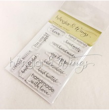 hnglar &amp; Wings Clear Stamps - Handmade English A7