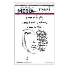Dina Wakley MEdia Cling Stamps 6X9 - I Want