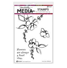 Dina Wakley MEdia Cling Stamps 6X9 - Good Idea