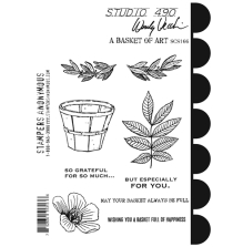 Wendy Vecchi Cling Stamps - A Basket Of Art