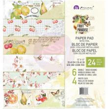 Prima Double-Sided Paper Pad 12X12 24/Pkg - Fruit Paradise UTGENDE