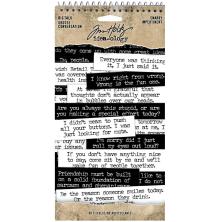 Tim Holtz Idea-Ology Spiral Bound Sticker Book - Big Talk Snarky