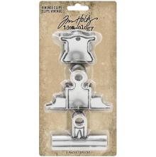 Tim Holtz Idea-Ology Metal Vintage Clips 3/Pkg