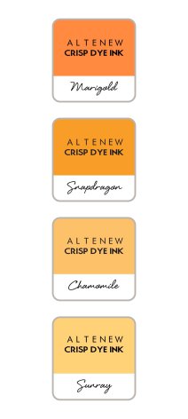 Altenew Dye Inks 4 Mini Cube Set - Golden Sunset