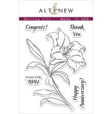Altenew Clear Stamps 3X4 - Darling Lily