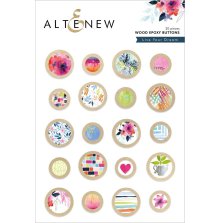 Altenew Wood Epoxy Buttons - Live Your Dream