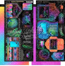 Graphic 45 Cardstock Die-Cuts 6X12 - Kaleidoscope UTGENDE