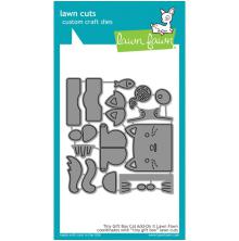 Lawn Fawn Dies - Tiny Gift Box Cat Add-On LF1976