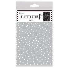 Ranger Letter It Background Stencil 4.75X6 - Dancing Dots