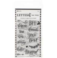 Ranger Letter It Clear Stamp Set 4X6 - Friendship