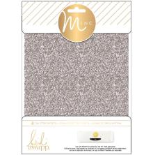 Heidi Swapp Minc Glitter Sheets 6X8 4/Pkg - Silver UTGENDE