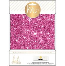 Heidi Swapp Minc Glitter Sheets 6X8 4/Pkg - Pink UTGENDE