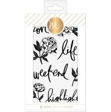 Heidi Swapp Minc Clear Stamps 8/Pkg - Floral UTGENDE