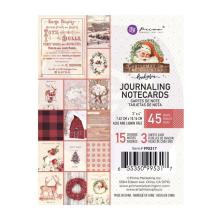 Prima Journaling Cards 3X4 45/Pkg - Christmas In The Country UTGENDE