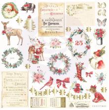 Prima Cardstock Ephemera 42/Pkg - Christmas In The Country UTGENDE