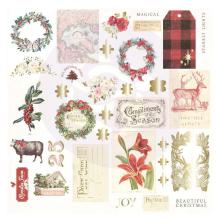 Prima Cardstock Ephemera 34/Pkg - Christmas In The Country UTGENDE