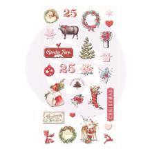 Prima Puffy Stickers 27/Pkg - Christmas In The Country UTGENDE