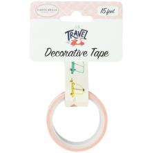 Carta Bella Lets Travel Decorative Tape 15ft - Transportation UTGENDE