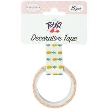 Carta Bella Lets Travel Decorative Tape 15ft - Pineapples UTGENDE