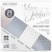 Tonic Studios Craft Perfect 6X6 Card Pack - Silver Jubilee 9435E