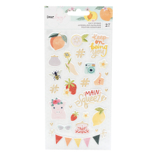 Dear Lizzy Its All Good Puffy Stickers 27/Pkg - Mini Icons