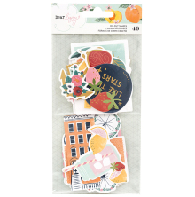 Dear Lizzy Its All Good Ephemera Cardstock Die-Cuts 40/Pkg - Shapes