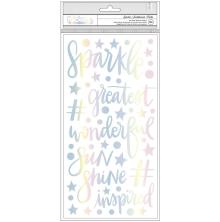 Shimelle Sparkle City Thickers Stickers 5.5X11 101/Pkg - Sparkle Phrases &amp; Icons