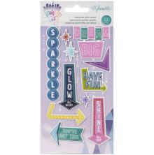 Shimelle Embossed Puffy Stickers - Sparkle City