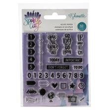 Shimelle Acrylic Stamps 32/Pkg - Sparkle City