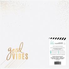 Heidi Swapp Color Fresh Foiled Cardstock 12X12 - Good Vibes UTGENDE