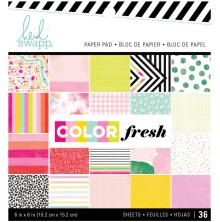 Heidi Swapp Single-Sided Paper Pad 6X6 36/Pkg - Color Fresh UTGENDE